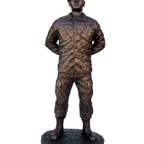 P339 Large Male Parade Rest statue w:beret Price- $132.95