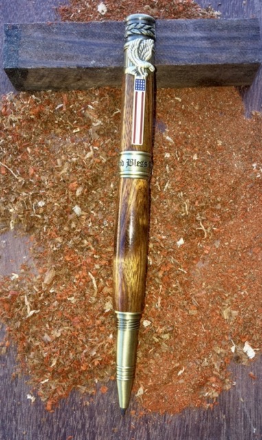 American Patriot Antique Brass Pen, $55