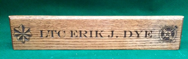 Pair of Desk Name Plates
