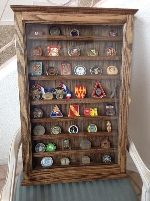 Customer's Coins in his new Display
